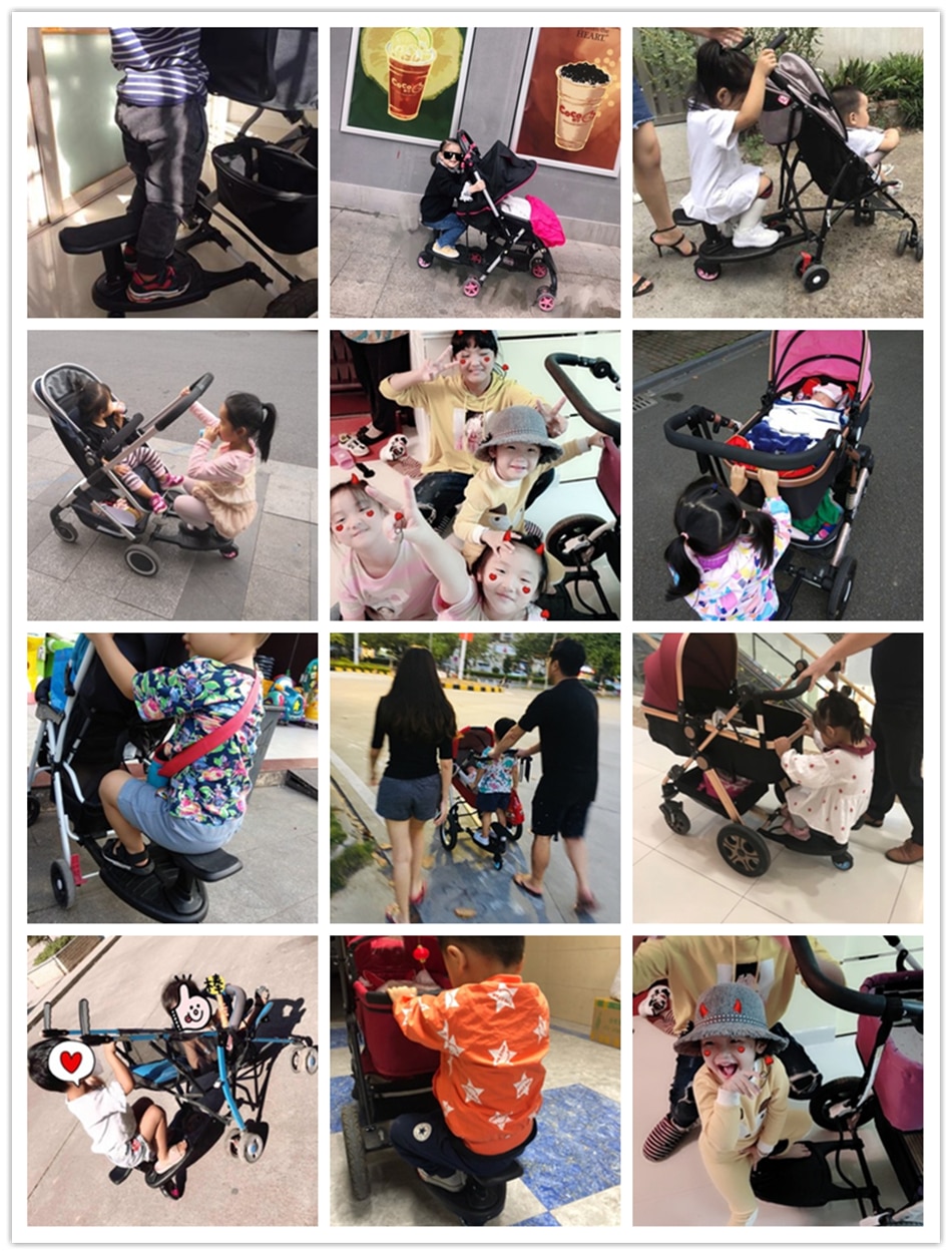 Baby Stroller Wheeled Buggy Board Pushchair Stroller Kids Child Safety Comfort Step Board Up To 25Kg Baby Stroller Accessories